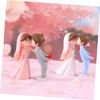 Outanaya 2pairs Couple Figurine of Wedding Bride and Groom Statues