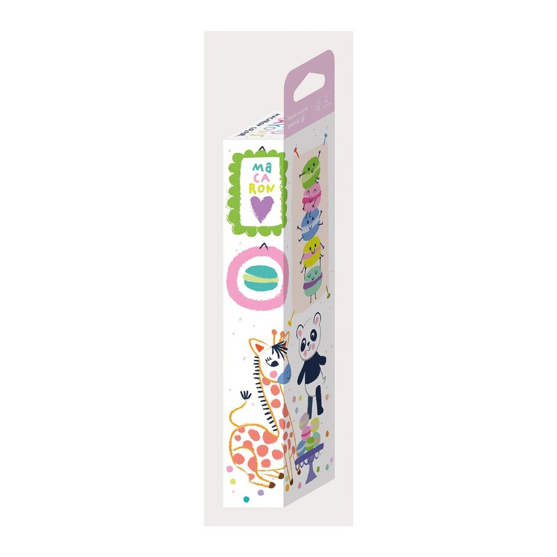 Haku Yoka 6303098 Wax Crayons Set, Macaroon, 6 Wax Crayons