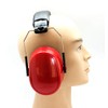 BBS Red Safety Ear Muffs Noise Protection Adjustable