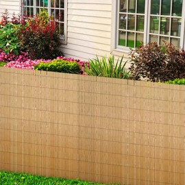 vidaXL Garden Reed Fence 500x100cm Outdoor Patio Backyard Screen Barrier Panel