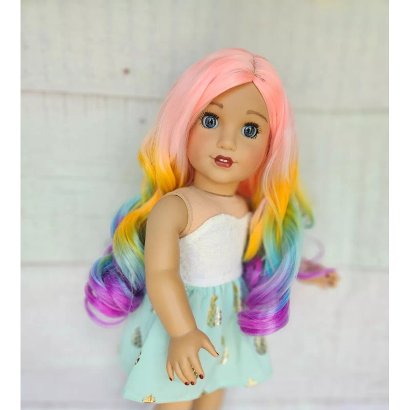 american girl doll wig replacement Rainbow