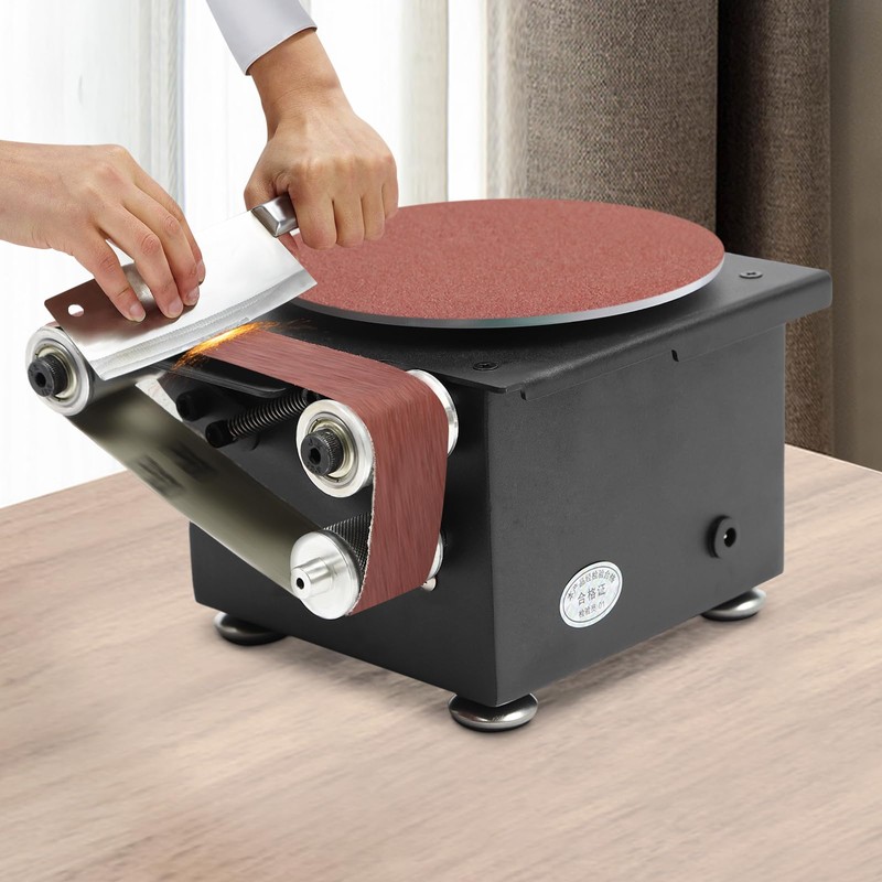 Mini Belt Disc Sander, 6 Inch Electric Disc Sander Machine,