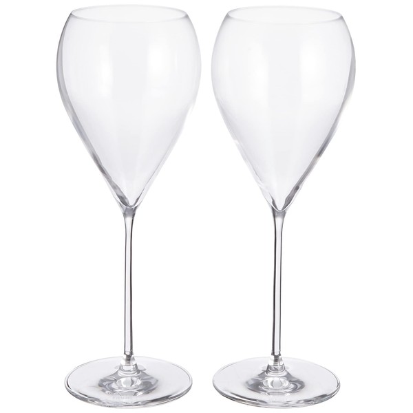 ZWIESEL P121545 Pair Champagne Glasses, Bar Special, 13.8 fl oz (385 ml), Set of 2, Includes Foam Point, Dishwasher Safe