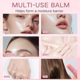 Wrinkle Bounce Multi Balm - Crema para debajo de los ojos - Bálsamo hidratante todo en uno Ba lm Stick y Moisture Ba lm Stick - Crema Wrin kle para mu