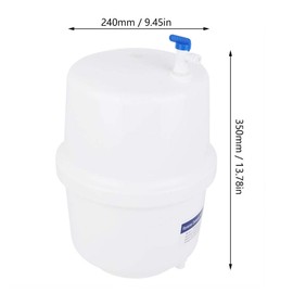 3.2 Gallon Pressurized Water Storage with Ball Valve for Reverse Osmosis RO Systems Water Filter System