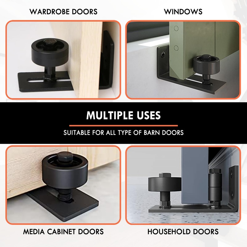 Quality Merch 2 Pack Barn Door Floor Guide - Sliding