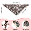 Dingion 6 Pcs Floral Hair Bandanas Head Kerchief Women Bandana