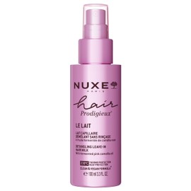 Nuxe Hair Prodigieux Detangling Leave-in Hair Milk with Fermented Pink Camellia Oil, Heat Protection & Shine, 3.3 Fl Oz
