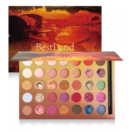 Bestland Pro - Paleta De Sombras De Ojos Con Purpurina De 35