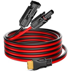 Pixelman Solar Panel Plug to XT60 Charge Cable, 12AWG(6.5Ft) Solar Extension Cable with Upgraded XT60 Adapter, Connector to xt60 Wire for Ecoflow River/Deta,for Portable Power Station,Generator