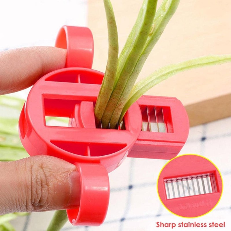TorSor 2 Pack Green Bean Slicer French Cut Style Long