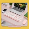 Wireless Keyboard and Mouse Combo Pure Color Retro 2.4G Wireless