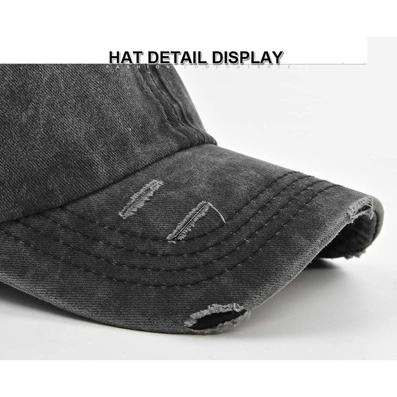 ProMindFun Womens Pony Hat High Ponytail Baseball Cap Girls Messy