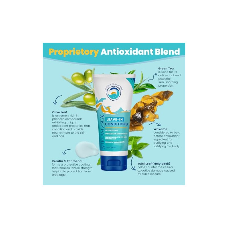 Stream2Sea Sulfate Free Leave-In Hair Conditioner with Sun Protection