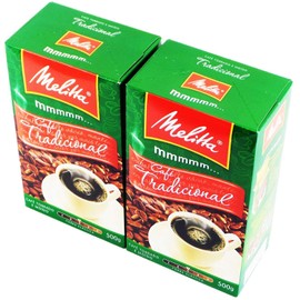 Melitta - Traditional Roasted Coffee - 17.6 oz (PACK OF 02) | Melitta Café Torrado e Moído Tradicional - 500g