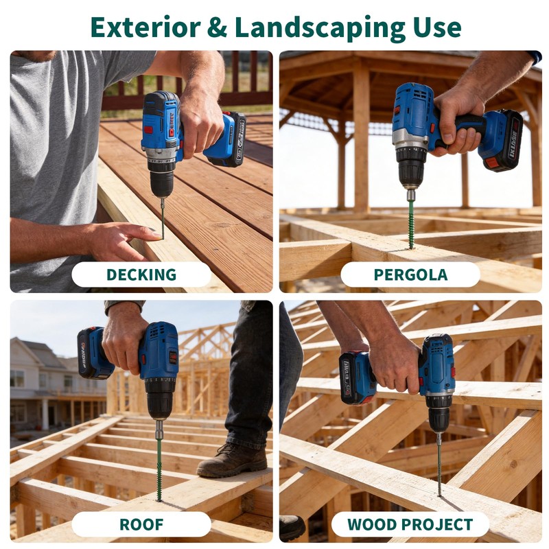 WELLOCKS #14 x 2-1/2" in Structural Wood Screws, Exterior Coated