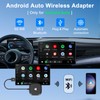 LXJADAP Adaptador inalámbrico Android automático, Adaptador inalámbrico Android para Coche,