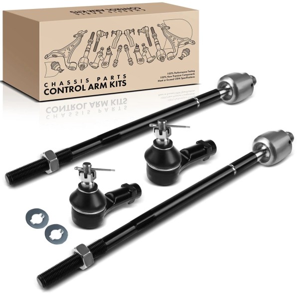 Unbranded 4Pcs Inner & Outer Tie Rod End for Hyundai