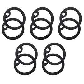 Tactical Rubber Dog Tag Silencers U.S. Military Army Navy Airsoft GI ID Durable (10 Silencers) (Black)