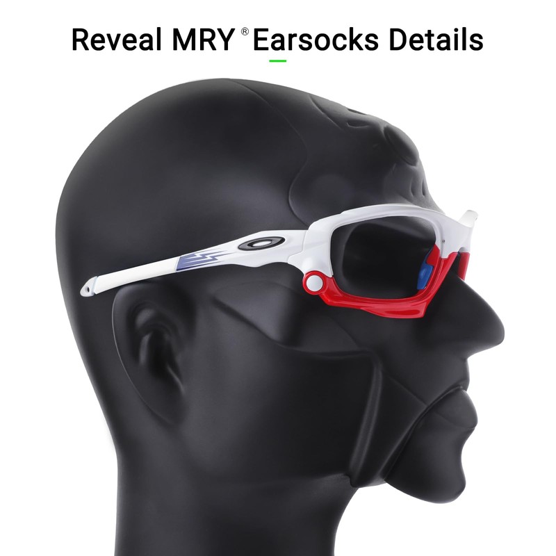 Mryok Replacement Earsocks for Oakley Jawbone/Racing Jacket/Split Jacket - White