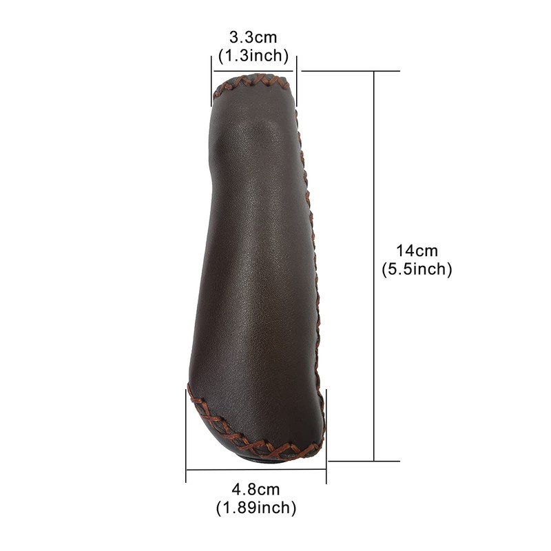 UPANBIKE Bike Grips Ergonomic Design Handmade Sewing Push On Leather