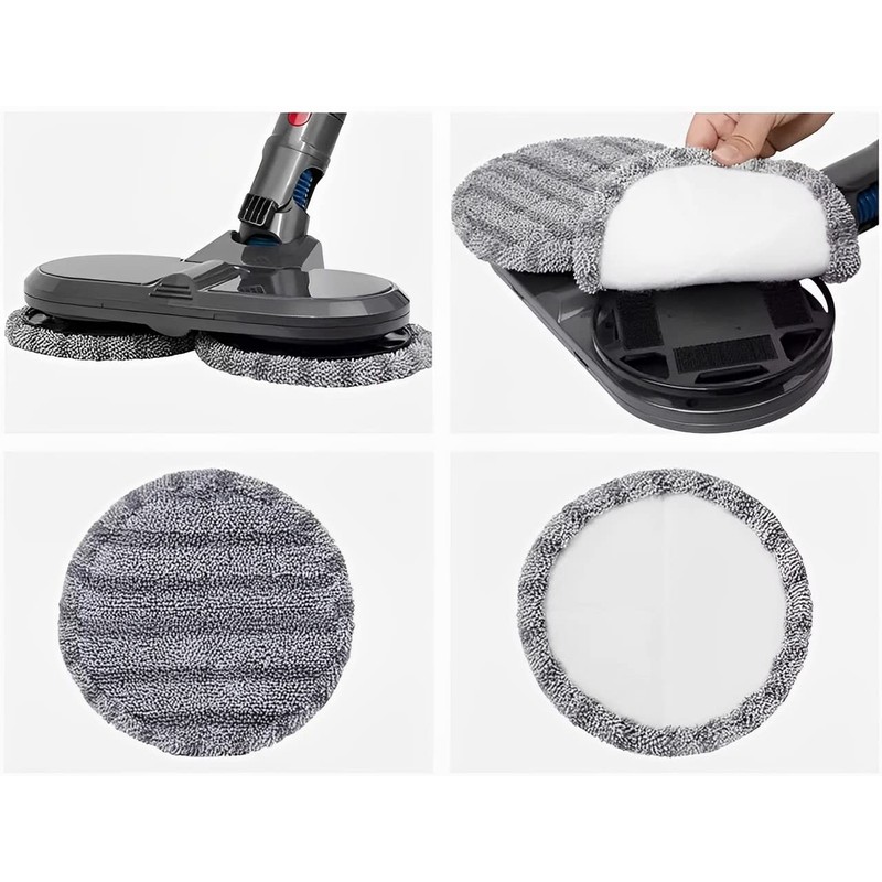 4X Replacement Microfibre Mop Pads for Dyson Mop & Vacuum