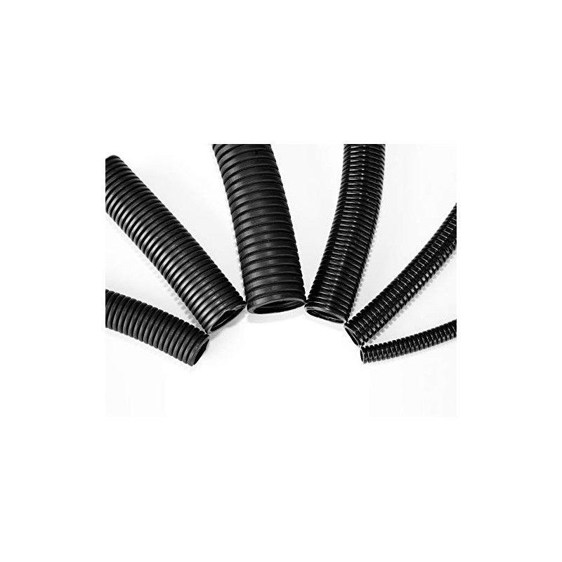 3/8" Wire Loom Non-Slit Polyethylene Corrugated Flexible Innerduct Conduit -
