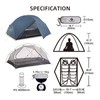 Blackpongo Neptune 2 Person Backpacking Tent - Ultralight Freestanding Tent