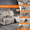 VANSOFY Loveseat Recliner Cover with Console 100% Waterproof Sofa Slipcovers