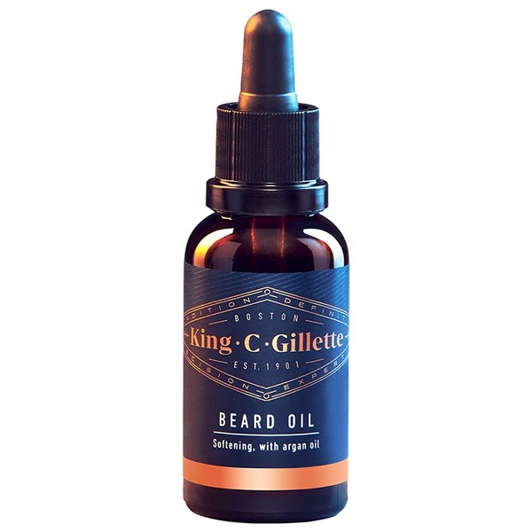 King C. Gillette Beard Oil, Infused with Argan, Jojoba, Avocado, Macadamia Seed and Almond Oils