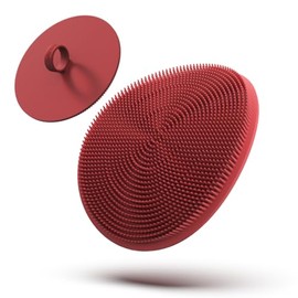 Boie USA Cepillo exfoliante de ducha Loop Body Scrubber, suave y similar a la silicona, cepillo de limpieza corporal, repuesto de esponja vegetal para colgar en la pared, exfoliante corporal para todo