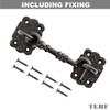 TERF® 150mm Heavy Duty Antique Black Cabin Door Hook and