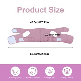 V Gesichtsmasken, Collagen night wrapping mask, V-Line Lifting Kinnriemen, V Line Lifting Maske, Wiederverwendbare V Line Mask Facial Slimming Strap, für Doppelkinn und schlaffe Gesichtshaut, lila