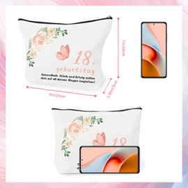 Gifts for 18th Birthday Girls, Gift 18th Birthday Girls, Boys from 18, Gift Ideas 18th Birthday, Cosmetic Bag Bag for Eighteenth Birthday Gifts
