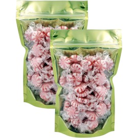 Peppermint Pinwheel Starlights Hard Candy, Kosher, Individually Wrapped (160 Count (2 Pound))