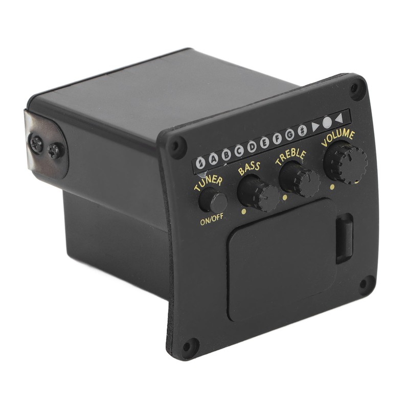 EQ01 Acoustic Guitar Tuner 2 Band EQ Black Guitar Tuner