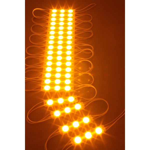 40ft Storefront Orange LED Light Super Bright 5630 Module with UL 12v 6 Amps AC Power Package