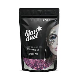 BEAUTYBLVD Stardust, Cruelty Free Face, Body and Hair Glitter, Professional - Babylon Zoo