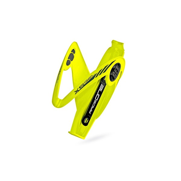Raceone.it - Mod. X5 Gel - Bike Water Bottle Cage, Race Bicycle Bottle Holder. Race/ MTB / Gravel / Trekking Bike. GLOSSY Finish. GEL system antivibration. Color: YellowFL 100% MADE IN ITALY
