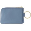 SLIP-ON Key Pouch, Mini Grayish Blue, OSL-2002-GBL, Genuine Leather, Key