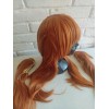 Caracterización Luna Peluca Asuka Langley Evangelion Cosplay Naranja Con Clips