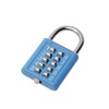 MroMax 1Pcs 10-Digit Combination Padlock Push Button Lock for Locker