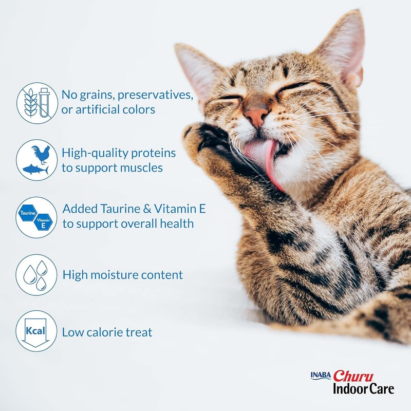 INABA Churu for Cats, Functional, Creamy Lickable Purée Cat Treat