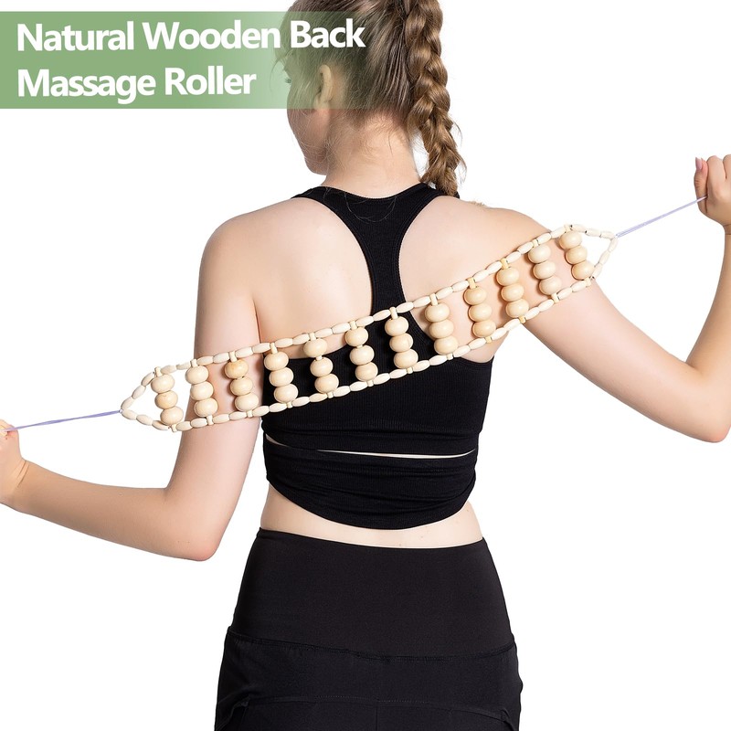AICNLY 4 Pcs Wood Therapy Massage Tools for Body Shaping,