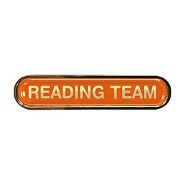 Reading Team Gel Domed Orange School Bar Badge