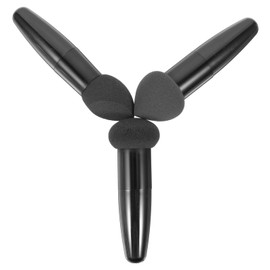 minkissy 6 pcs Beauty Black Supplies Foundation Blending Up Sponge Liquid Wet Handheld Brush Creams Make Sponges Multipurpose Mushroom Powders Handle Puff Female with Blender Egg for