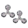 Milageto 2 x Replacement Triangle Stair Climbing Wheels Swivel Caster