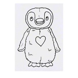 'Penguin Love' Temporary Tattoo - Water Resistant, Skin-Safe, Non-Toxic Transfer (TO00018632)