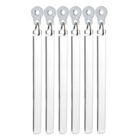 Fabrics and Drapes 36 Inch (3 Feet) - 6 Pack - Free Priority Shipping- Amazing Drapery Flexible Clear Acrylic Baton Curtain Wands 1/2 Inch Thick with Plastic Adapter -Style #0234
