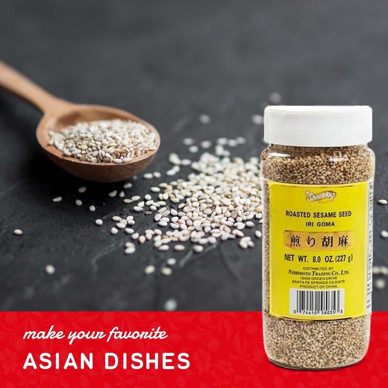 Shirakiku Roasted Sesame Seeds (IRI GOMA) | Perfect for Salad,